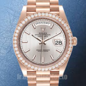 Rolex Day-Date 41mm m228345rbr-0010 Pour des hommes Doré rose