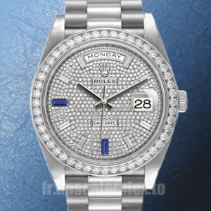 Rolex Day-Date 41mm m228349rbr-0036 Pour des hommes Cadran pavé de diamants