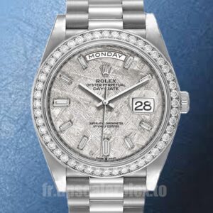 Rolex Day-Date m228349rbr-0040 41mm Pour des hommes Regardez Argenté