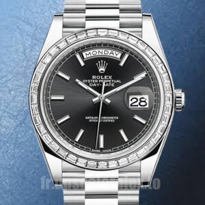 Rolex Day-Date Pour des hommes 41mm m228396tbr-0024 Argenté Président Bracelet