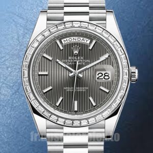 Rolex Day-Date 41mm Pour des hommes m228396tbr-0023 Argenté