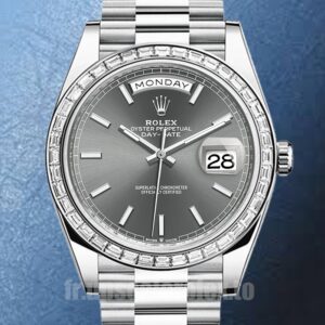 Rolex Day-Date Pour des hommes m228396tbr-0031 41mm Regardez Cadran gris