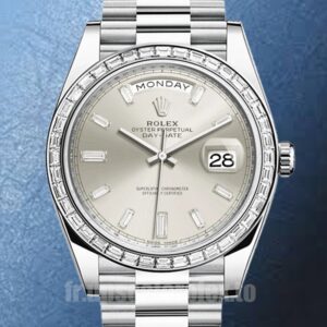 Rolex Day-Date 228396 41mm Pour des hommes Automatique Argenté