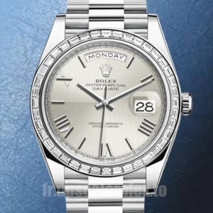 Rolex Day-Date 41mm m228396tbr-0025 Pour des hommes Argenté Automatique