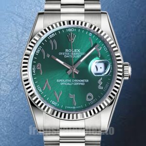 Rolex Datejust 126334 41mm Pour des hommes Argenté Cadran vert