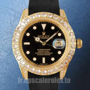 Rolex Submariner 40mm 16613 Pour des hommes Ton d'or